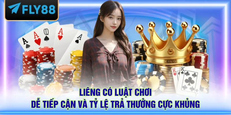 Liêng có luật chơi dễ tiếp cận và tỷ lệ trả thưởng cực khủng