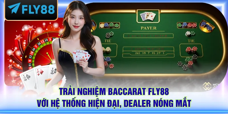 Trải nghiệm Baccarat FLY88 với hệ thống hiện đại, dealer nóng mắt